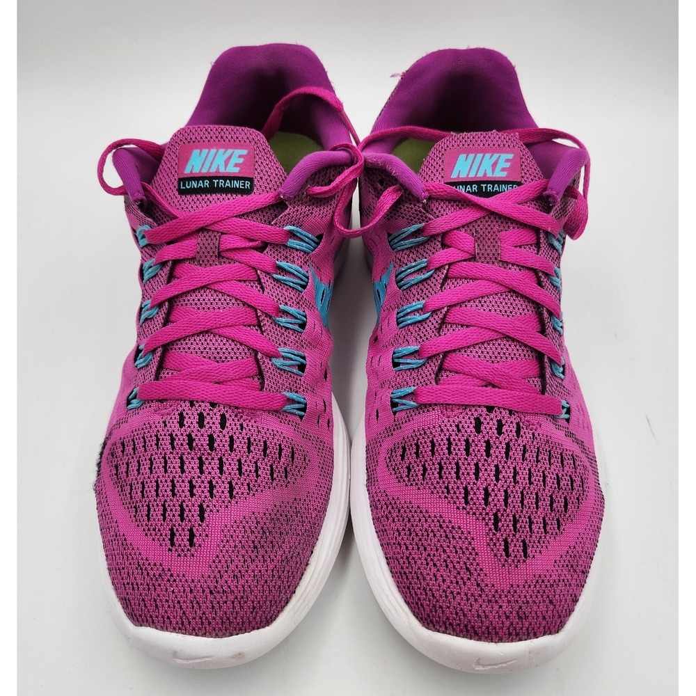 Nike Lunar Tempo 705462-500 Sneakers Womens US 9 Pink Knit Mesh Running Shoes